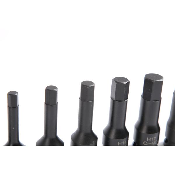 HEX Socket Features in 8PCS CR-MO Hexgagonal Sleeve Electric Tool and Car Repair Set