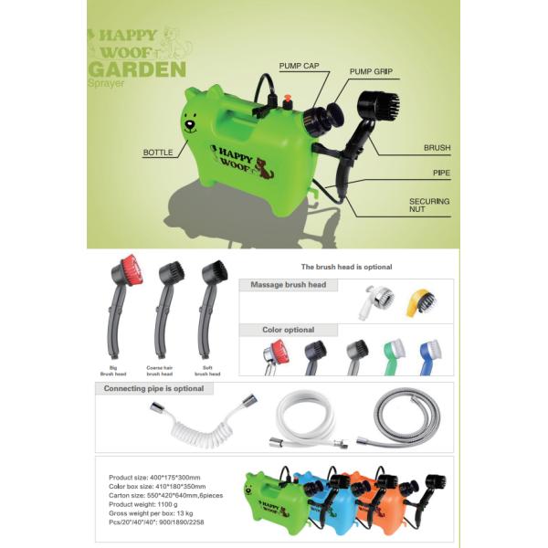 Animal doméstico de limpieza compacto que baña la estación portátil del lavado del animal doméstico del peso ligero del rociador