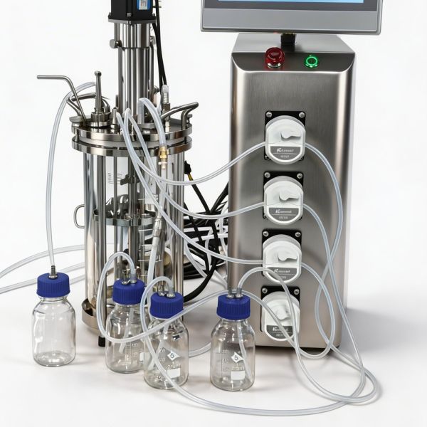 OEM / ODM Fermentation Bioreactor 5L Glass Bioreactor For High Density Cells And Efficient Bioprocessing