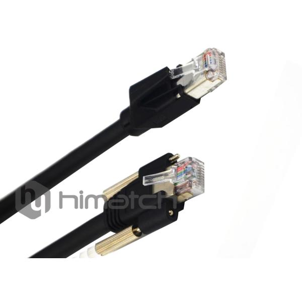 10m 26AWG PUR Cat 6 Ethernet Cable Assembly RJ45 To RJ45 FEP