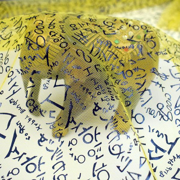 Ronzing Printed Mesh 100% Polyester Soft Tulle Fabric