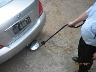 Зеркало осмотра корабля облегченной регулируемой длины Handheld с электрофонарем