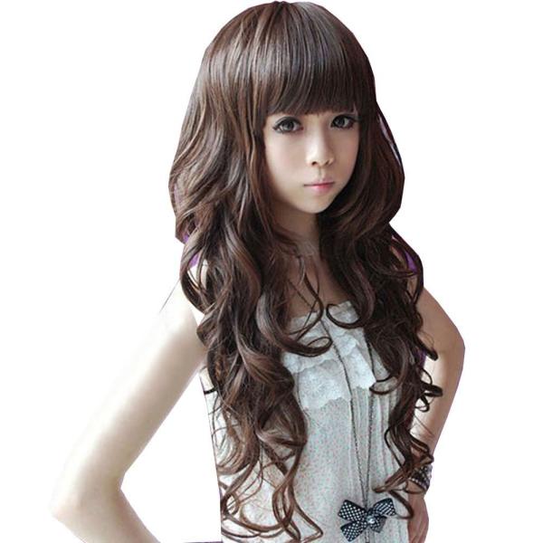 Long Dark Brown Sexy Wave Wig