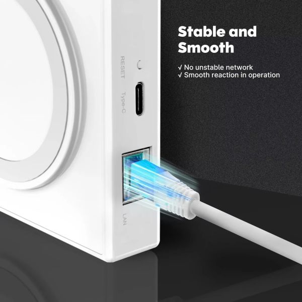 SIXWGH 3-in-1 Smart Home Gateway: Zigbee Hub + WiFi Router+Voice Control Center Compatible with Apple Google Home Alexa & Tuya
