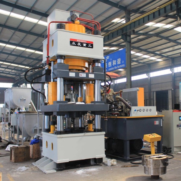 100 Ton-500 Ton Four-column Three-beam Hydraulic Press YQ32 for Animal Mineral Block & Salt Block