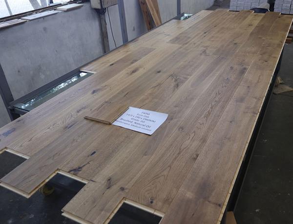 Duty Free 3 layers Oak Flooring to EU, Smoked, Handscraped, Natural Oil, Click