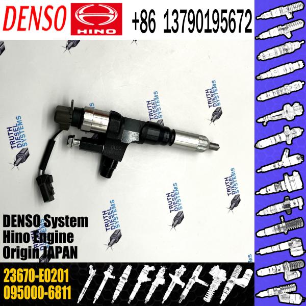 Injetor diesel 23670-E0201 095000-6811 do trilho comum de Hino J08E/J08C