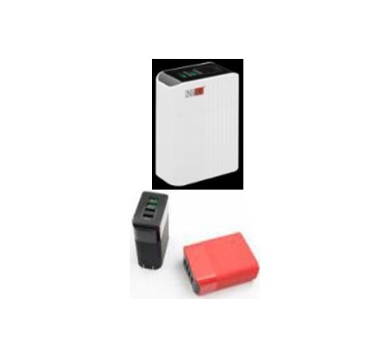 White Black USB Wall Charger  56W  Compact Design Multi Charger Adapter