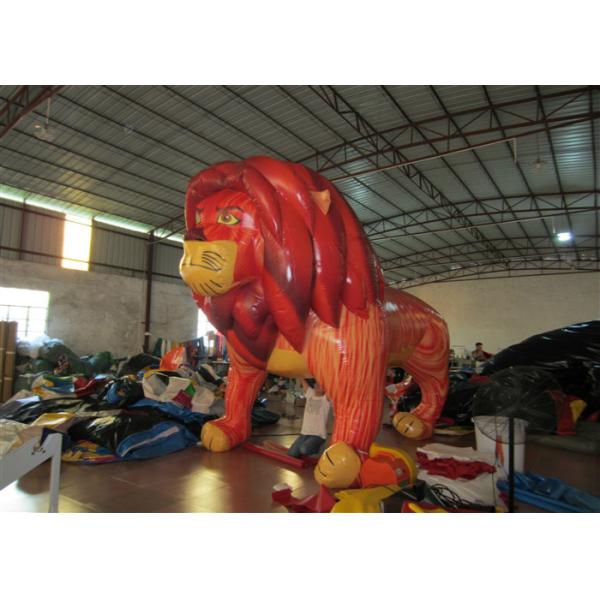 Реклама мультфильма раздувная подписывает цифровую картину гигантский раздувной лев для выставки