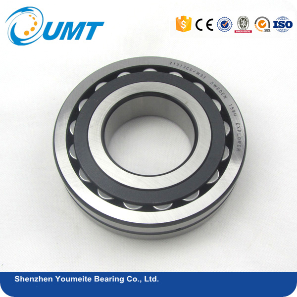 Railway Vehicle Spherical Roller Bearing 22206 , Steel Brass Nylon Cage