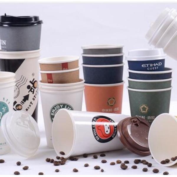 4oz/6oz/7oz/8oz/8boz/9oz/10oz/12oz/16oz Double Wall Takeout Paper Coffee Cup with Lids Paper Cup