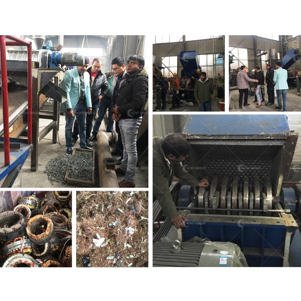 20000KG Веселый металлолом Промышленность Ac Электрический медный мотор Статор Линия завода по переработке