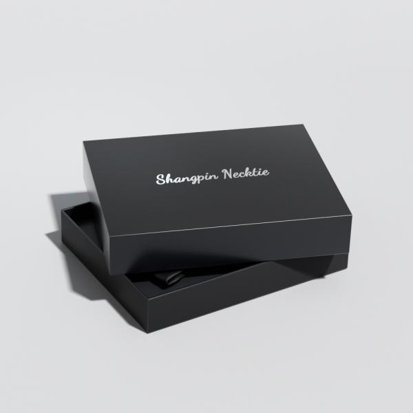 Outlet Paper Bow Tie Necktie Pin Gift Set Box Package Wholesale Logo Tie Gift Set Men Bow Paper Packaging Box for Tie