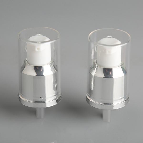 24mm 20mm Aluminum Cream Pump Treatment Pump with Over Cap Customized Request