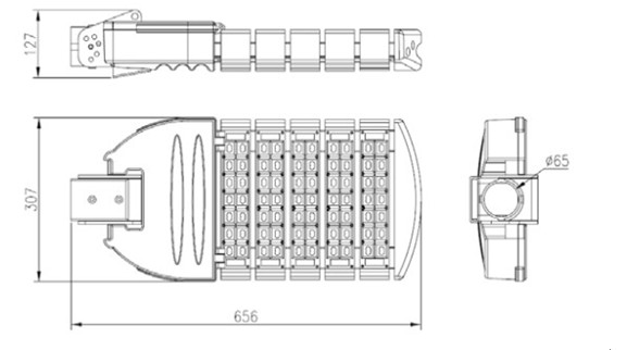Проезжая часть СИД IP66 освещает белизну шарика СИД ПК 150W 70 холодную для освещения сада