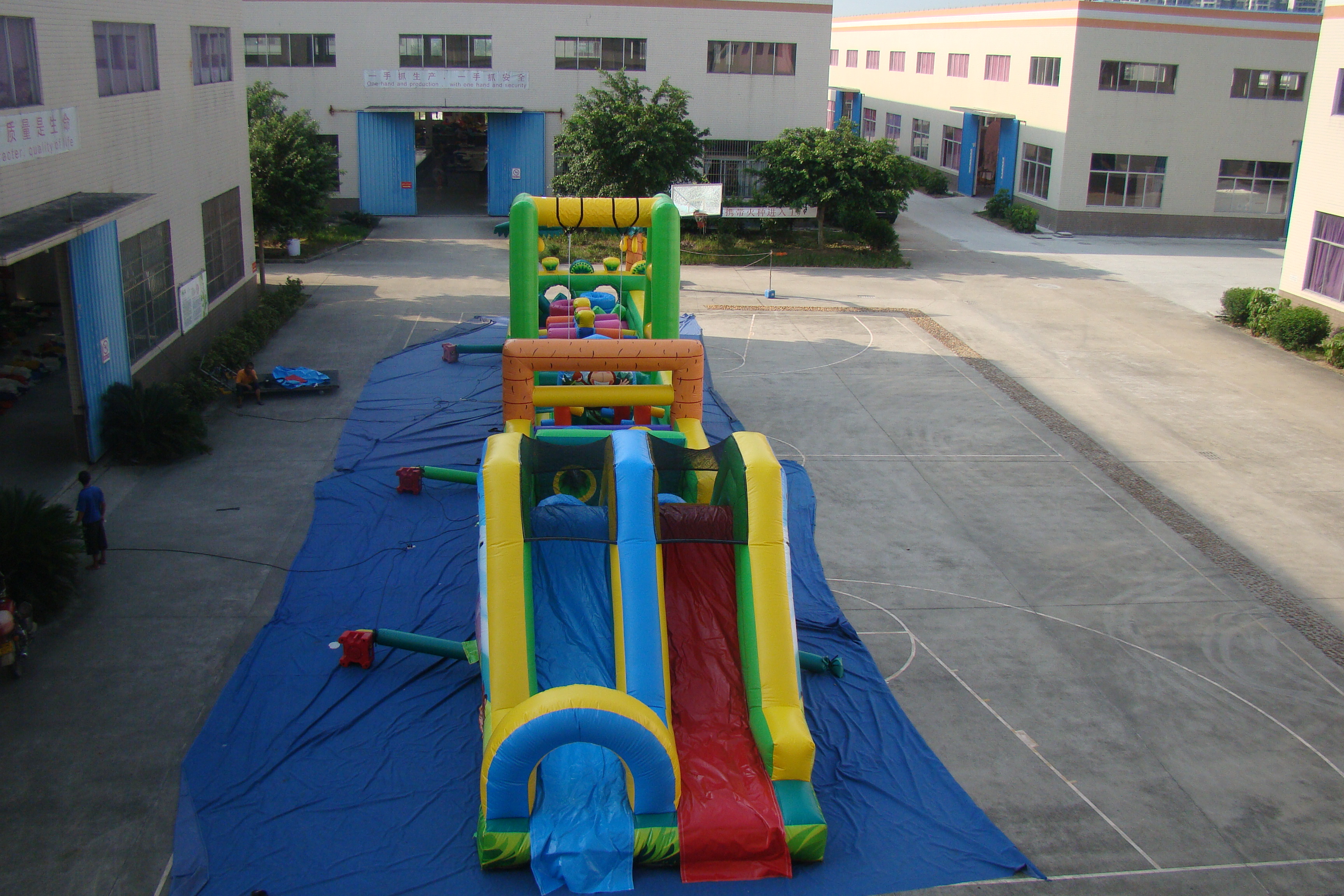 Customize Inflatable Bouncy House Kids Obstacle Course/ Inflatable Trampoline for Kids Jumping Castle Fun Activity for Sale