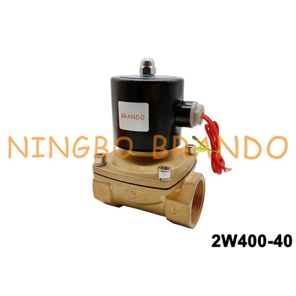 Клапан соленоида 2W400-40 воды сразу действующей диафрагмы латунный 1,5