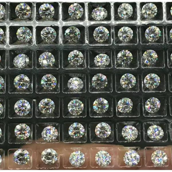Wholesale Loose Moissanite Diamond GRA Stones D EF Color 1mm-8mm For Make Jewelry