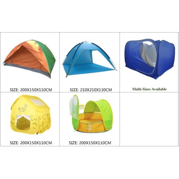 150*150*90CM Outdoor Waterproof Pop Up Canopy Tent Sunproof Silver Coated 190T Polyester Automatic Beach Shelter