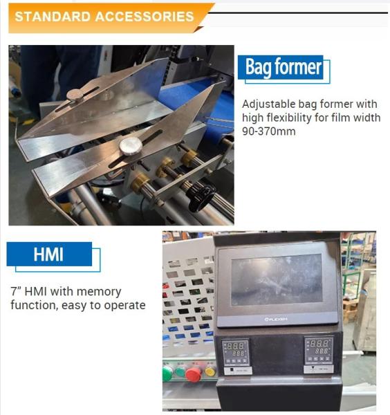 Horizontal Pack Candy and Chocolate Bar Flow Packaging Machine FK-Z602 with Date Printer
