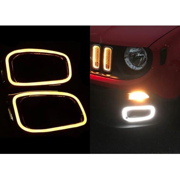 Рама лампы тумана с дневными светофорами для JEEP Renegade 2016 2017