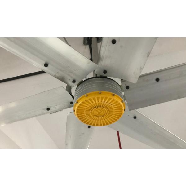 Button Control Fast Adjust Large HVLS Industrial Fans For Gymnasium Ventilation