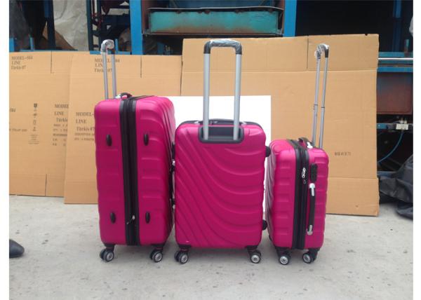 Colorful ABS Trolley Luggage , Hard Shell Carry On Luggage With Normal Combination Lock