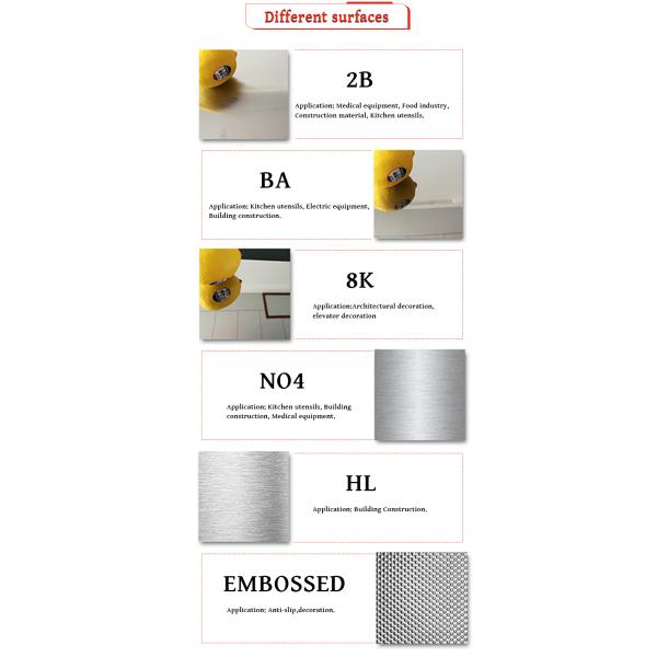 AISI 201 430 Нержавеющая сталь листовая плита холодно проката 1,5 мм толщины для декорации