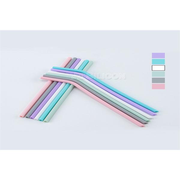 Portable Folding Collapsible Silicone Straw -50~250℃ Work Temperature For Kids