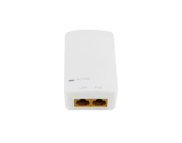 15.4w Plastic PoE Injector IP40 Fire Retardant