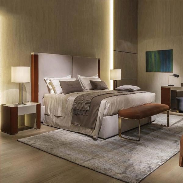 Armários na moda de mármore 0.6m modernos minimalistas da cabeceira de Nightstand 400mm