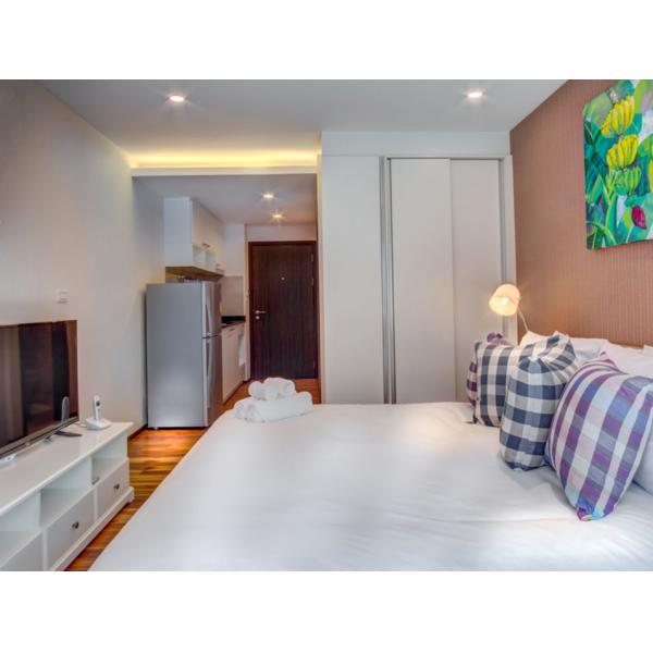 Customized Apartment furniture MDF bunk bed and Simple TV stand with Wash Counter