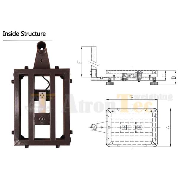 SS Column Welded Platform Weighing Scale 150kg With M12 Feet