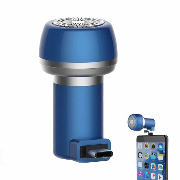 50*32mm Portable Rotary Razor Mini Hair Removal USB Shaver For Men Women Type C