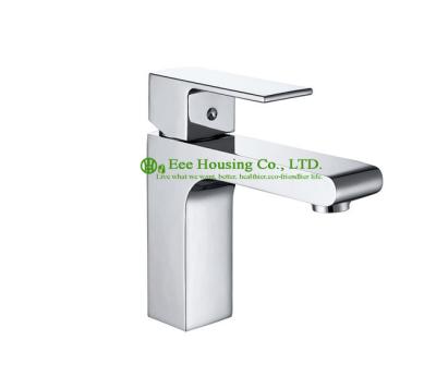 brass single-hole basin mixer,bathroom faucet,chrome finished,bathroom accessories