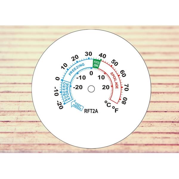 58mm  Diameter Hanging Oven Thermometer Stainless Steel Glass Lens Inside