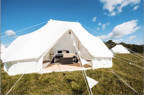 400X600X300CM Beige Cotton Canvas Outdoor Camping Tents Emperor Bell Tent Single Layer