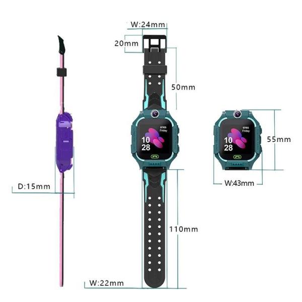 Smartwatch W39 Camera SOS Flashlight Kids Smart Phone Watch Children Safety Monitor Smart Watches