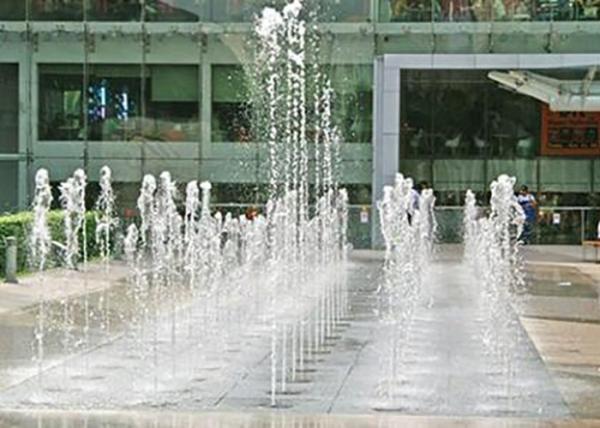 Large Outdoor Dry Ground Floor Water Fountains With Customized Music Dancing