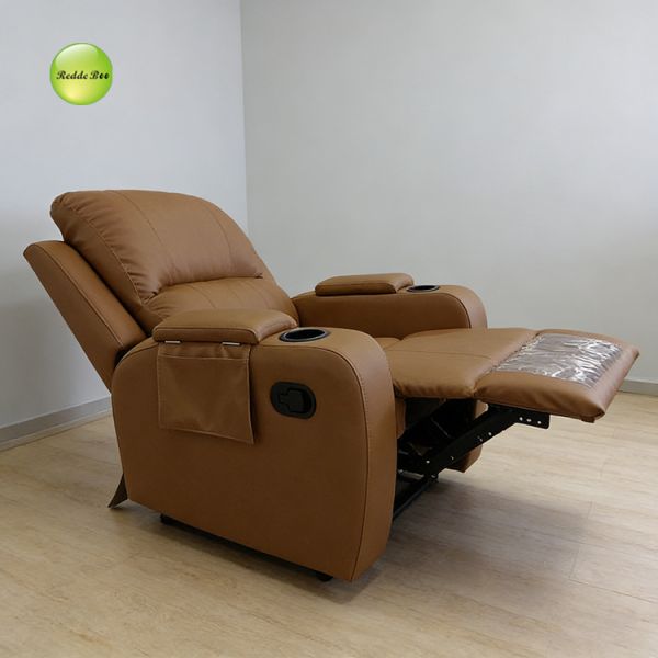 Modern Recliner Sofa with Multi-position Adjustable Backrest, Ergonomic Full-Body Support, and Built-in Storage Boxes