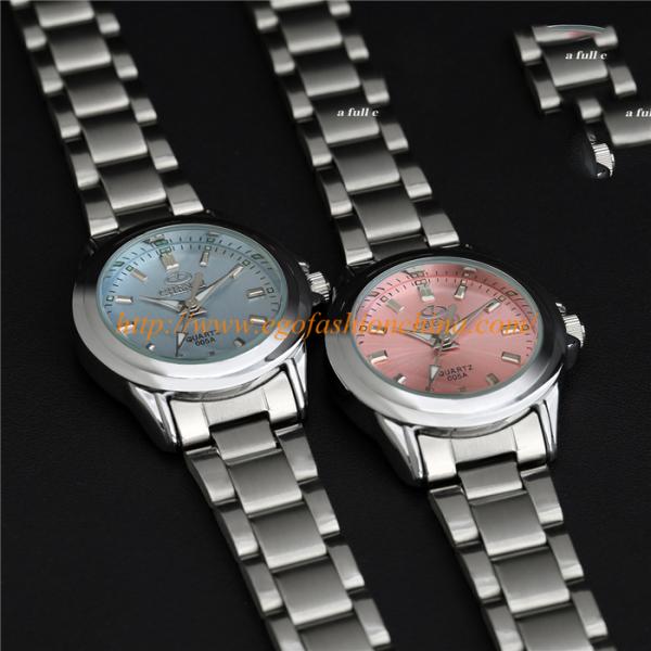005A Pink Fashion Jewelry Watch Rhinestone Bling Watches Stainless Steel Woman Watch Hot