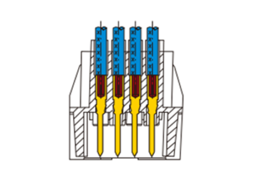 80Pos High Density 10A Crimp Inserts