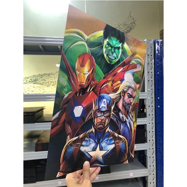 Cartaz Lenticular de Art Prints 3D da maravilha para o presente do quarto do menino da sala de visitas