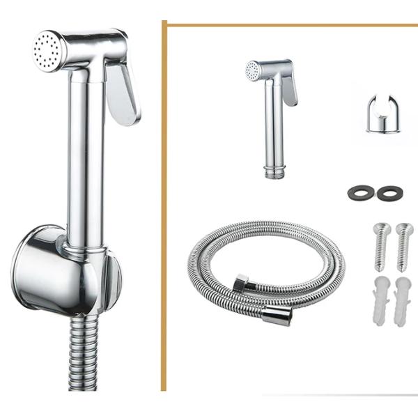 Устойчивый легкосерый ручной бидетный туалетный распылитель с настенным держателем крюка