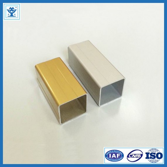 White Aluminum Square Tubing , Anodized Aluminum Pipe 3.0MM Wall Thickness
