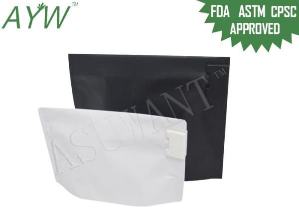 Plastic MOPP Child Proof Zipper Bags Packing Medical Marijuana For Protecting Kids