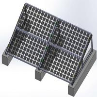Os sistemas de montagem solares estabilizados almofadam o sistema solar 10kw do telhado do sistema dos módulos na grade   Energia solar   Painel solar