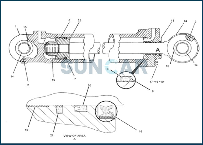 Уплотнение кольца поддержки резервного кольца CA2K3258 2K-3258 2K3258 для оборудования CAT
