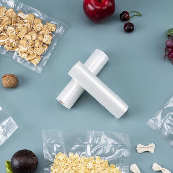 3 размера сумок вакуума бортовых мешка ясных различных для уплотнителя вакуума сосиски кладут Embosed в мешки