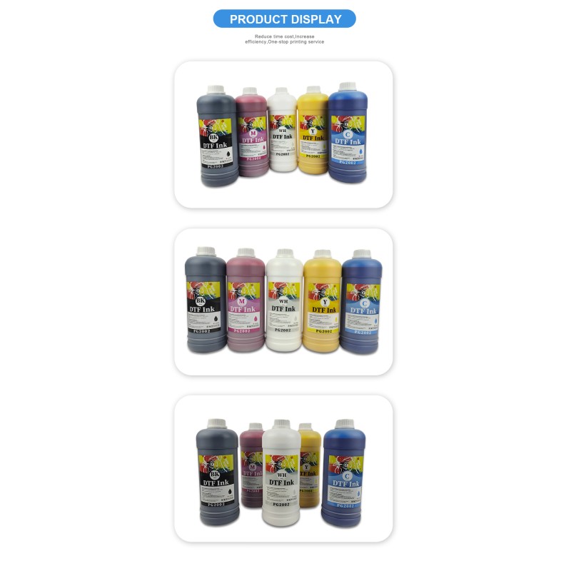 Fcolor High Quality Water Based DTF Ink Good Effect PET Film Heat Transfer Paper 1000ml DTF Ink